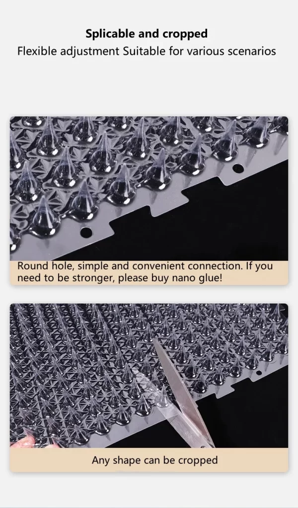 Pet Training Mat with Prickle Spikes Anti Digging Climbing Deterrent Pad for Cats Dogs Adjustable Indoor Outdoor Duty Protector - Image 9