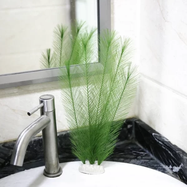 Aquarium Decorations Fish Tank Artificial Green Water Plants Made Of Silk Fabrics Plastic, Non-Toxic And Safe For All Fish And P - Image 4