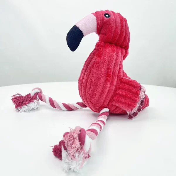 1PC Animal Shape Squeaky Toys Plush Dog Toy Cute Bite Resistant Corduroy Dog Toys for Small Large Dogs Puppy Pet Dog Accessories