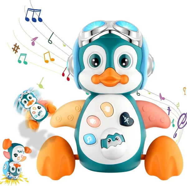 Baby Crawling Toys Musical Penguin Infant Moving Walking Dancing Toys with Light Toddler Interactive Development Tummy Time Gift - Image 7
