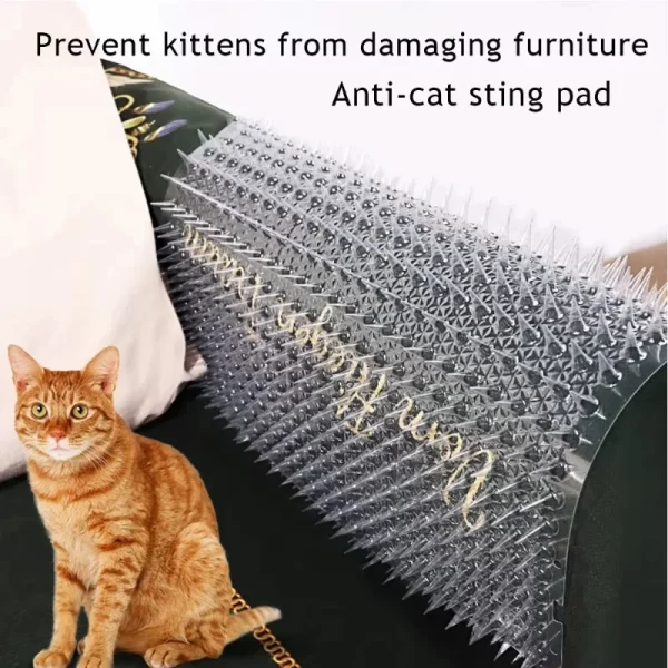 Pet Training Mat with Prickle Spikes Anti Digging Climbing Deterrent Pad for Cats Dogs Adjustable Indoor Outdoor Duty Protector - Image 4
