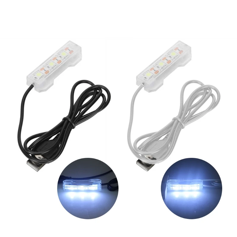 Sturdy LED Aquarium Light, Fish Tank Accessory, 1m Line, 5V