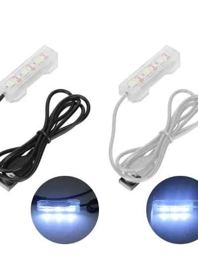 Sturdy LED Aquarium Light, Fish Tank Accessory, 1m Line, 5V