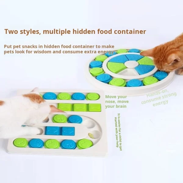 Dog Puzzle Toys Slow Feeder Interactive Increase Puppy IQ Food Dispenser Slowly Eating NonSlip Bowl Pet Cat Dogs Training Game - Image 3