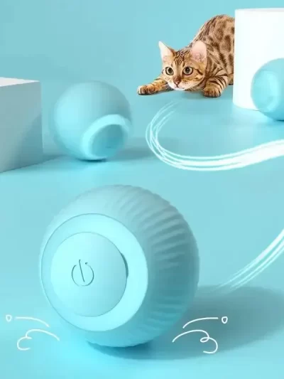 Smart Cat Rolling Ball Toys Rechargeable Cat Toys Ball Motion Ball Self-moving Kitten Toys for Indoor Interactive Playing