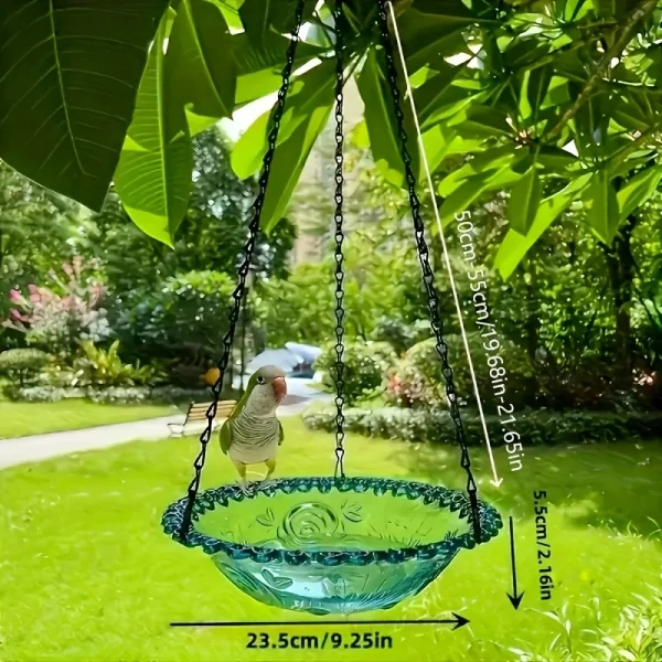Hanging bird baths and feeders, outdoor bird food trays, bird food racks, garden decorative bird food racks - Image 2
