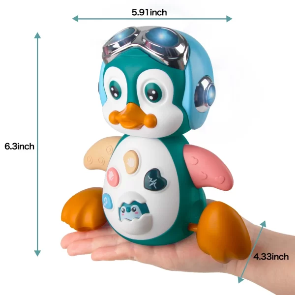 Baby Crawling Toys Musical Penguin Infant Moving Walking Dancing Toys with Light Toddler Interactive Development Tummy Time Gift - Image 6