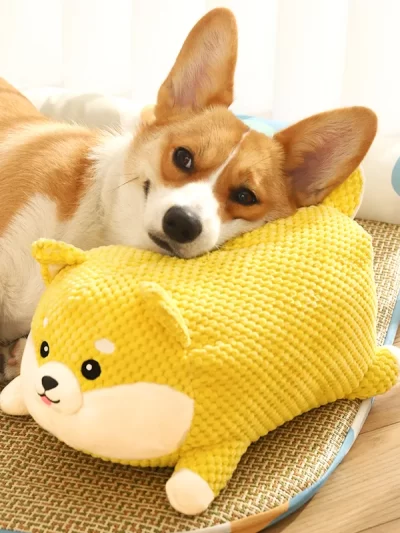 HOOPET Dog Cat Chew Toys Pig Puppy Squeaky Toy Interactive Dog Chew Toys Plush Stuffing Pet Accessories Dog Supplies