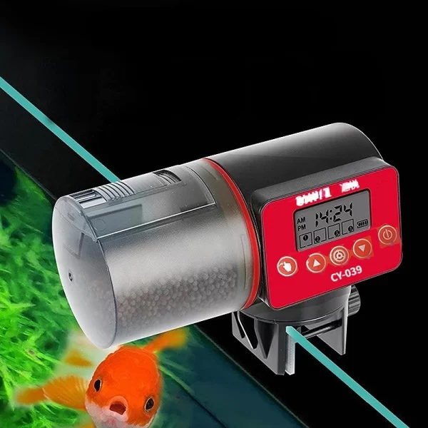 Automatic fish tank feeder intelligent timing automatic feeder aquarium goldfish feeder large capacity fish aquarium  feeder - Image 9