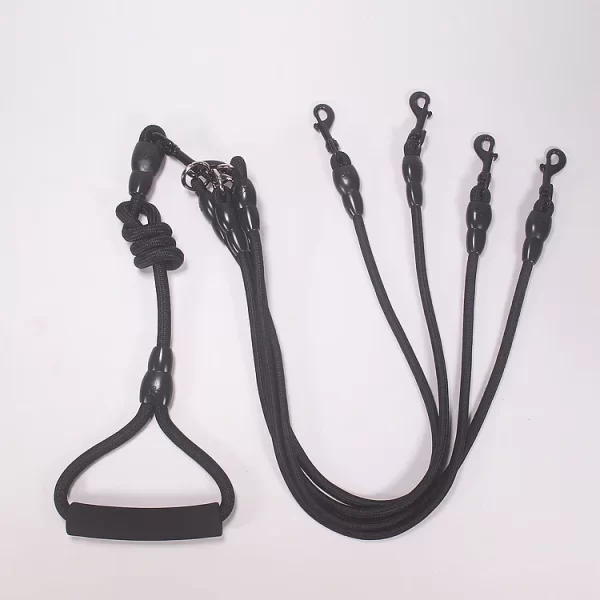 3 Way Dog Leashes for Walking 2/3/4 Dogs Pets Nylon Braided Rope No Tangle Dog Leashes for Small Dogs Dual Three Dogs Leash - Image 10