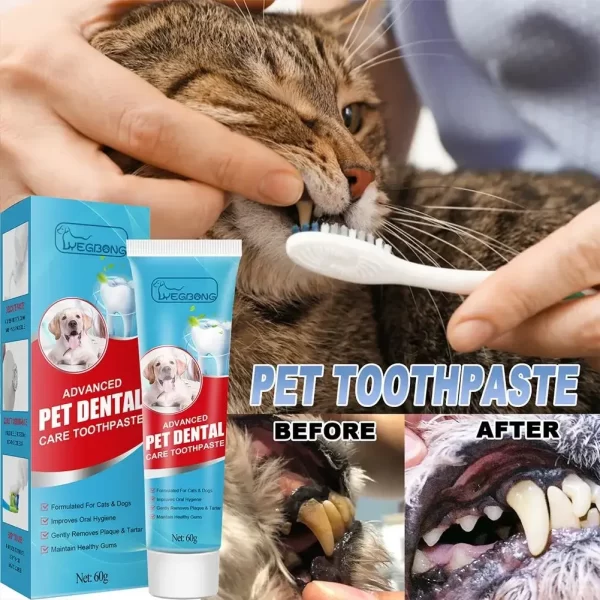 Pet Toothpaste Cat Dog Fresh Breath Toothpaste Dog Edible Cleaning Oral Plaque Tartar Pet Toothpaste Care Products Deod R6E6 - Image 2