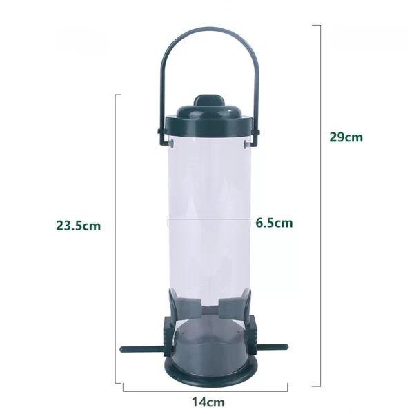 Wild Bird Seed Feeder Outdoor Suspended Feeder Portable Bird Food Dispenser Bird Accessories Pet Supply Outdoor Courtyard Garden - Image 8