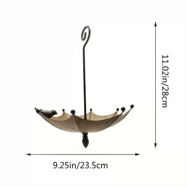 1 outdoor hanging bird feeder tray, bird bath, outdoor hummingbird feeder, metal tray, and water bowl - Image 4