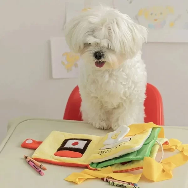 Dog Toys Hidden Food Toys Pet Products Dog Toy Book Pet Smell Leak Food Smell Sound Cloth Book - Image 4