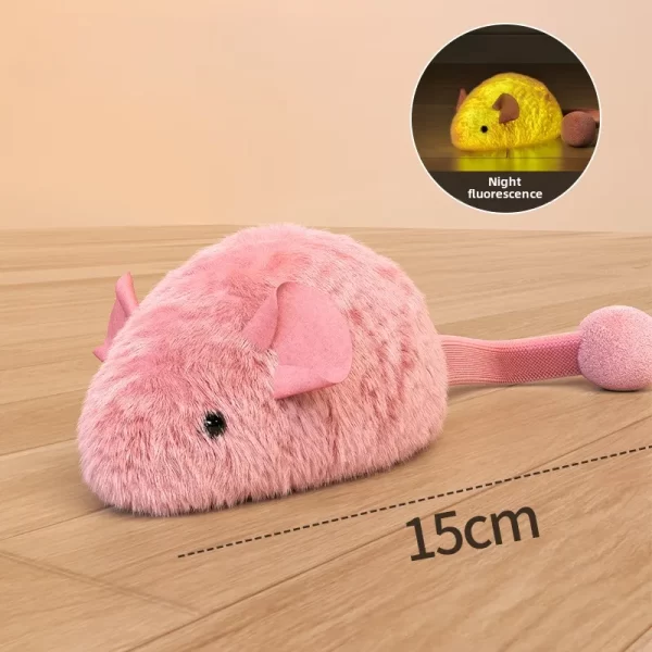 Interactive Plush Mouse Cat Toys Simulation Mice Kitten Self-Playing Plush Toys Indoor Pet Cats Chew Toy - Image 2