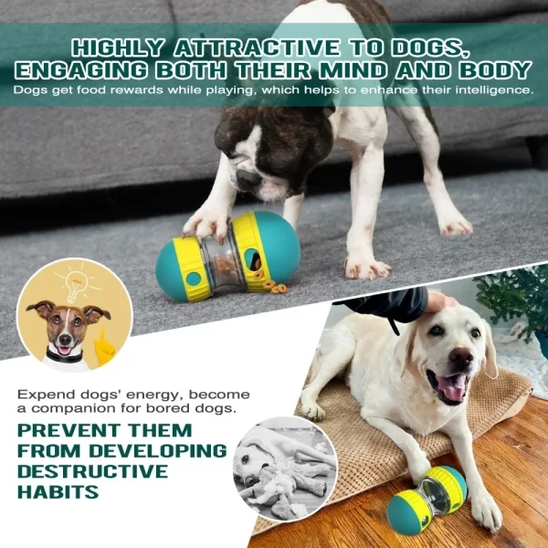 Pet Dog Treat Dispenser Toy For Small Medium Large Dogs Interactive Leaking Food Toy Adjustable Slow Feeder Training Beagle Cat - Image 5