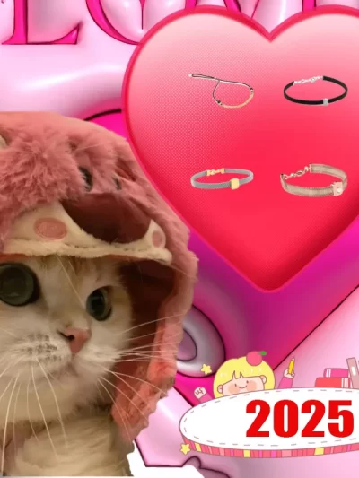 2025 New high-end Spanish fashion cat accessories, fashionable pet gifts holiday party gifts, high-quality high-end products 33