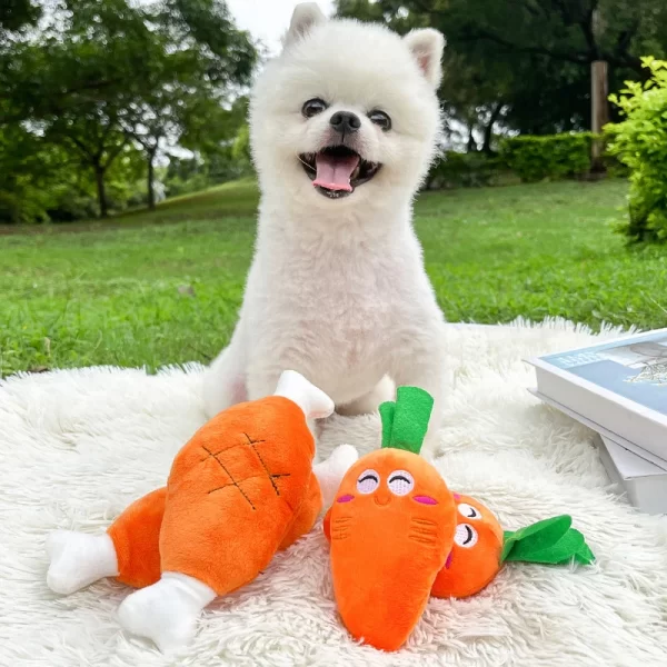 Cute Dog Toys Squeak Chew Chicken Leg Plush Interactive Toy For Cat Dog Accessories Pet Supplies Relieve Stress, Be Fun And Safe - Image 3