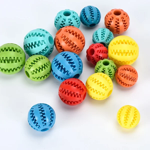 Soft Pet Dog Toys Rubber Dog Ball for Puppy Funny Dog Toys for Pet Puppies Large Dog Tooth Clean Food Ball Toy Dogs Accessoires - Image 2