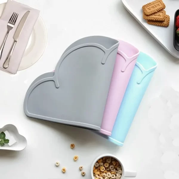 Pet Feeding Mat for Cats and Dogs with Nonspill Nonslip Waterproof Leakage Food Easy to Clean Silicone Placemats - Image 5