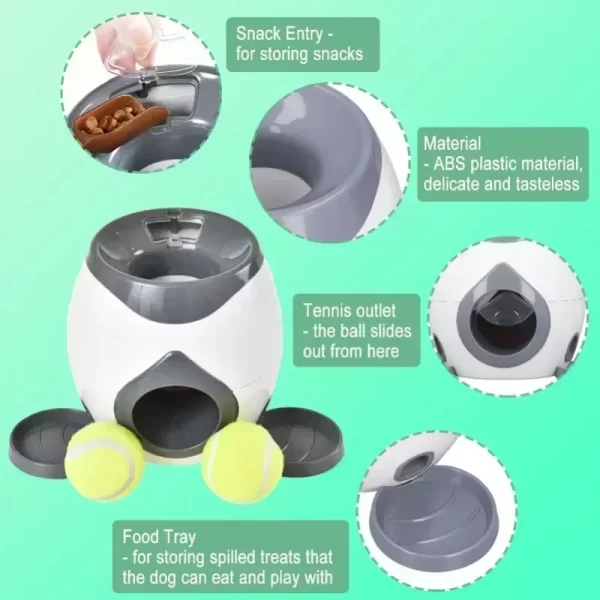 Smart Dog Training Machine with Snack Reward System - Auto Ball Launcher for Mental Stimulation - Image 4