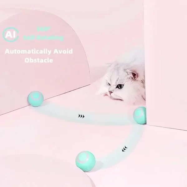 Smart Cat Rolling Ball Toys Rechargeable Cat Toys Ball Motion Ball Self-moving Kitten Toys for Indoor Interactive Playing - Image 11