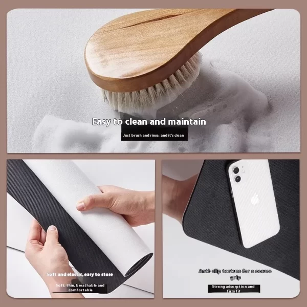 VIKAMA Dog Food Mats Diatomaceous Earth Dining Mat Soft Non-Slip Stain-Resistant Dog And Cat Food Bowl Mat Home Decoration - Image 6