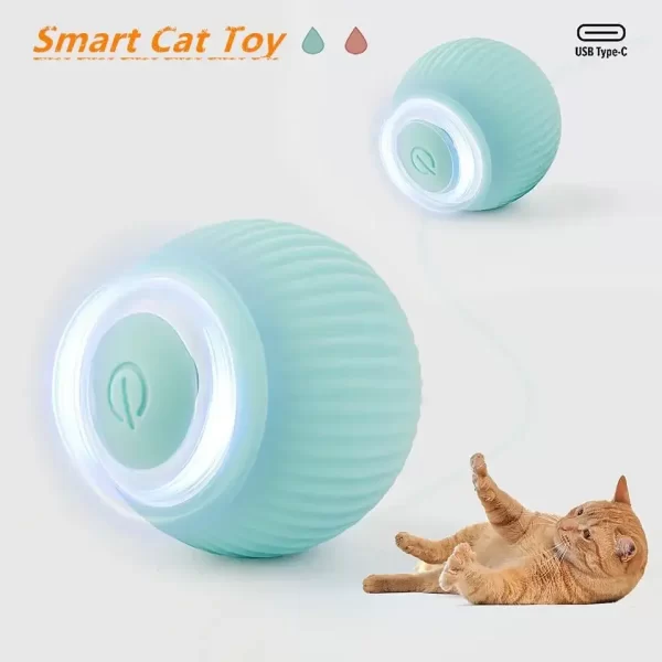 Smart Cat Rolling Ball Toys Rechargeable Cat Toys Ball Motion Ball Self-moving Kitten Toys for Indoor Interactive Playing - Image 9