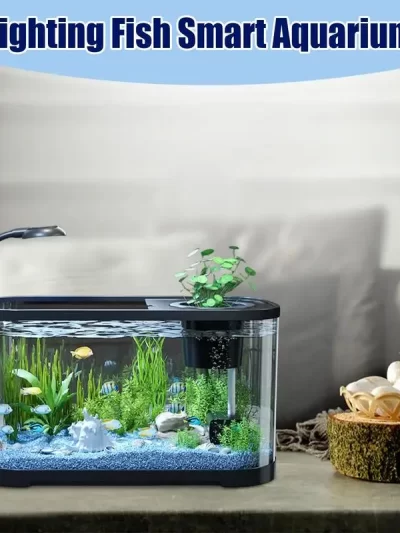 Aquarium Kit Small Beginner Fish Tank Decorative Fish Tank For Terrapin Tortoise Turtle Household Clear Aquarium