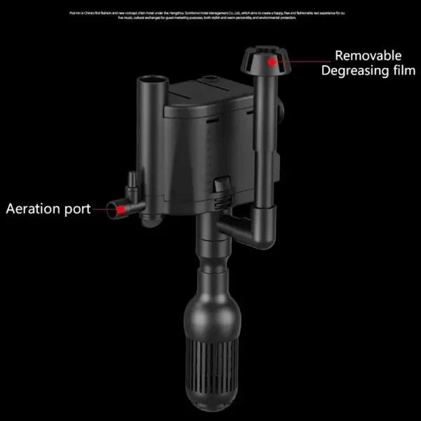 Fish Tanks Aquarium Surface Skimmer Oil Remover Three-in-one Water-pump Filter - Image 4