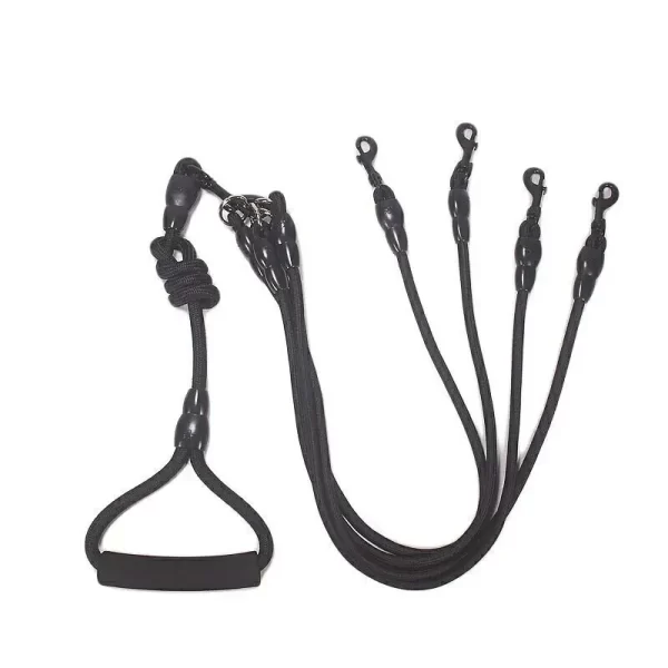 3 Way Dog Leashes for Walking 2/3/4 Dogs Pets Nylon Braided Rope No Tangle Dog Leashes for Small Dogs Dual Three Dogs Leash - Image 2