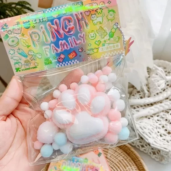 Squeeze Cat Paw Toys Cute Soft Abreact Relief Relax Toys Sticky Decompressing Pinching Cat Paw Stress Relief Squishy Toy - Image 8