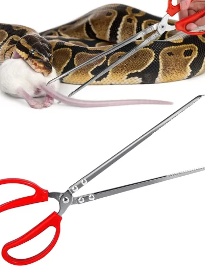 Snake Feeding Tongs Reptile Feeding Tongs Extra Long Tweezers for Bearded Dragon Reptile Tank Accessories Terrarium Supplies