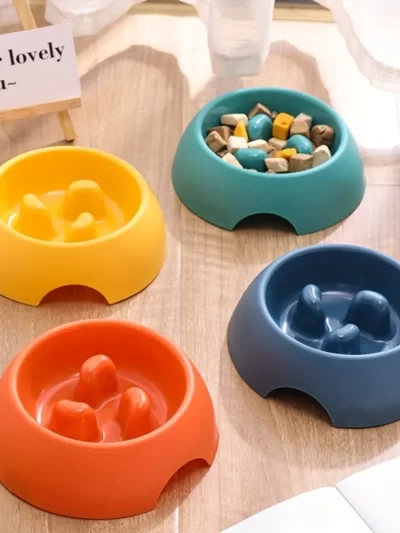 Healthy Pet Feeding Accessories Dog Cat Slow Feeder Travel Puppy Anti Choking Pet Bowl Universal PP Non Slip Slow Feeder Smooth