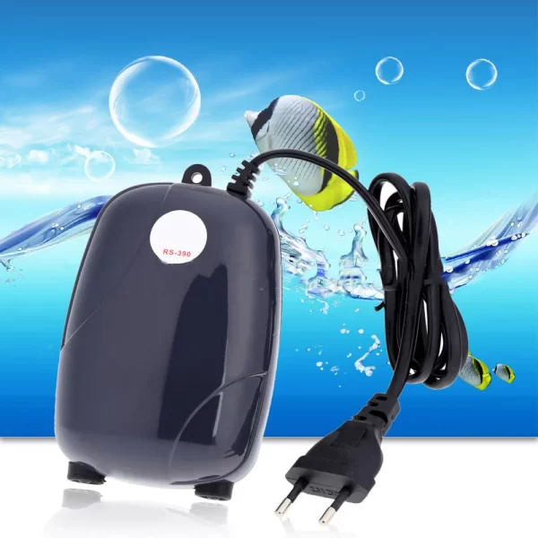 Aquarium Air Pump Fish Tank Mini Compressor Single Double Outlet with Check Valve Tube Aquatic Accessories 220V 3W 5W - Image 23