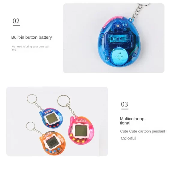 Retro Handheld Virtual Pet Game - Compact, Easy-to-Use, Interactive Fun - Perfect Gift for Holidays & Gamers - Image 3