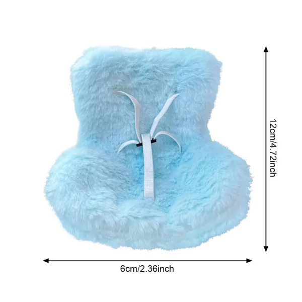 Plush Safety Seat For Labubu Sitting Party Series Dolls Seat with Clip Car Air Outlet Decoration Birthday Gifts Doll Accessories - Image 9