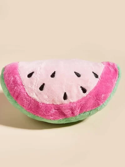 1 sliced watermelon pet plush toy for dogs and cats to interact and play