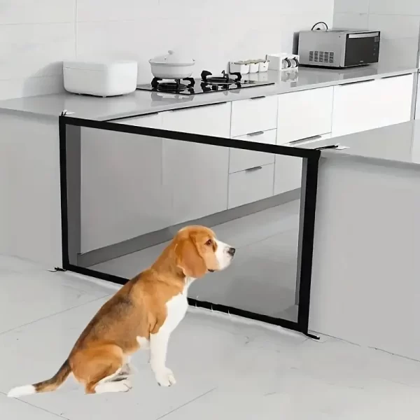 Pet Dog Gate Ingenious Mesh Dog Fence For Indoor and Outdoor Safe Pet Dog gate Safety Enclosure Pets Supplies Dropshippings 2024 - Image 3
