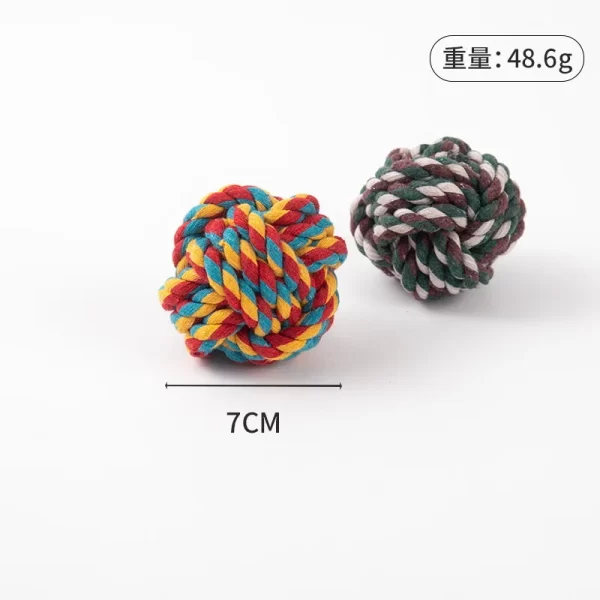 Pet Dog Toys for Large Small Dogs Toy Interactive Cotton Rope Mini Dog Toys Ball for Dogs Accessories Toothbrush Chew Puppy Toy - Image 4
