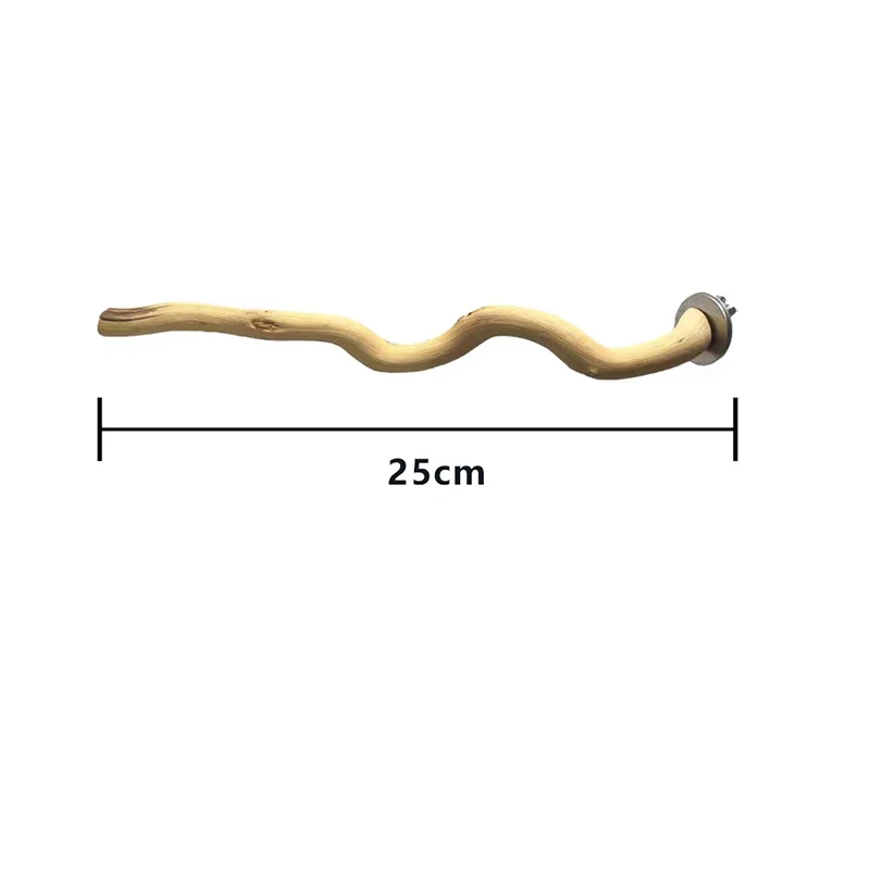 Natural Parrot Wood Fork Branch Perch Bird Cage Hanging Swing Bird Standing Branches Toys Birdcage Accessoriess - Image 7