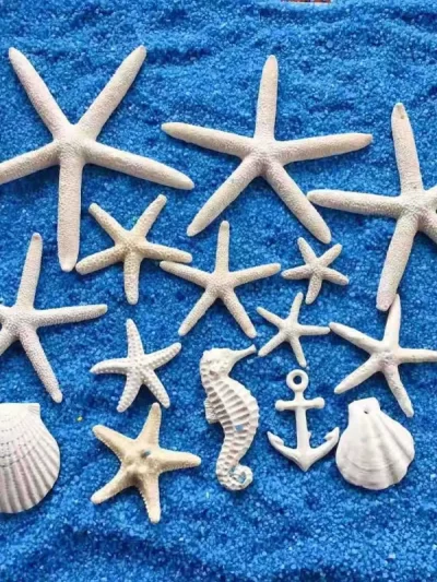 6 Pcs Resin Starfish Mediterranean Style Fish Tank Decoration Ornaments for Fish Tanks