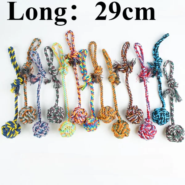 Pet Dog Toys for Large Small Dogs Toy Interactive Cotton Rope Mini Dog Toys Ball for Dogs Accessories Toothbrush Chew Puppy Toy - Image 13