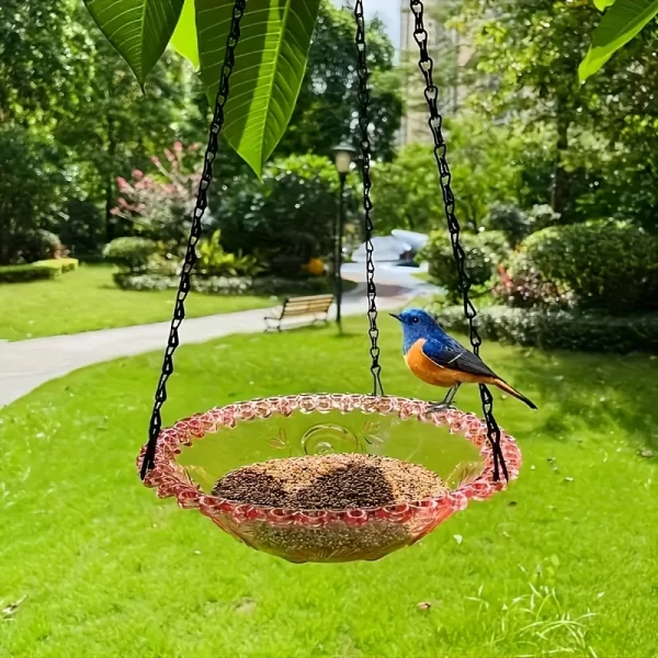 Hanging bird baths and feeders, outdoor bird food trays, bird food racks, garden decorative bird food racks - Image 4