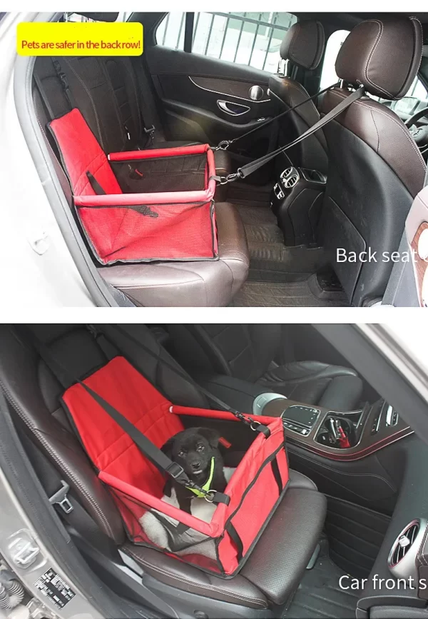 Pet Car Bed Carrier Safety Seat Bag Waterproof Basket Folding Hammock Carriers Bag For Cat Dogs Safety Travelling Mesh Bags Pad - Image 8