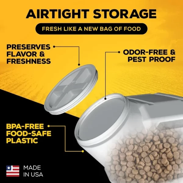Vittles Vault Pet Food Storage Containers - Sealed Dog and Cat Food Storage Container, Fits up to 50lbs, Made in the USA - Image 5