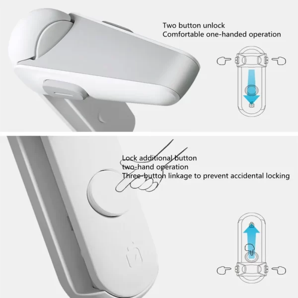 Child safety door handle lock Pet room door handle lock protection Baby door handle lock Easy to install and use - Image 6