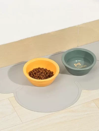 Cloud style Pet Feeding Mat for Cats and Dogs with Nonspill Nonslip Waterproof Leakage Food Easy to Clean Silicone Placemats
