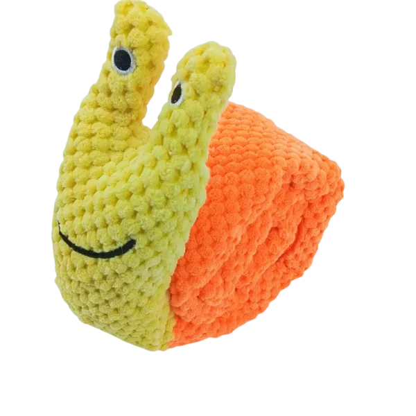 Dog Puzzle Feeder Interactive Toy Indestructible Plush Sound Squeak Puppy Toys For Resistant Foldable Snail Dogs Pet Supplies - Image 9