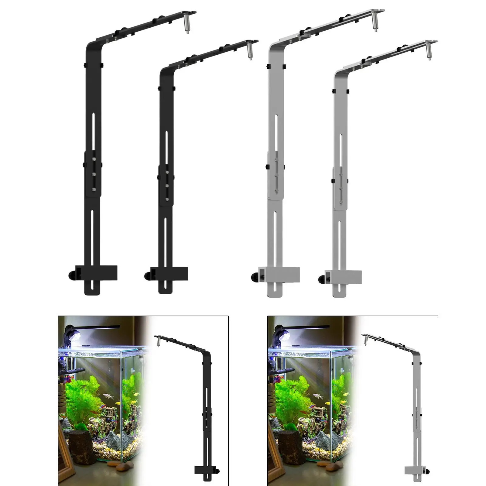 Fish Tank Light Bracket Adjustable Lamp Bracket Sturdy Fish Tank Lamp Holder - Image 3